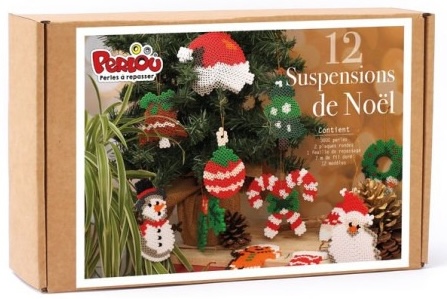 Coffret Perlou 12 suspensions de Noël - Graine créative